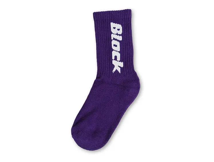 Calcetin Largo Block Unisex Morado
