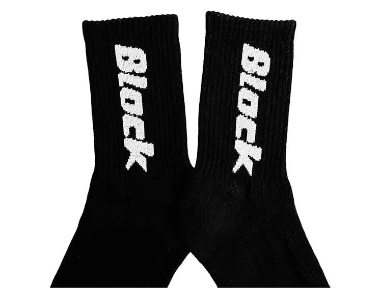 Calcetin Largo Block Unisex Negro