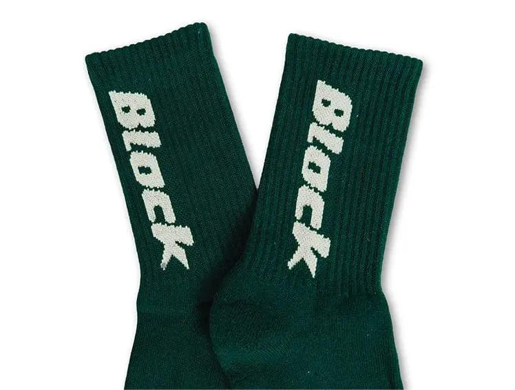 Calcetin Largo Block Unisex Verde