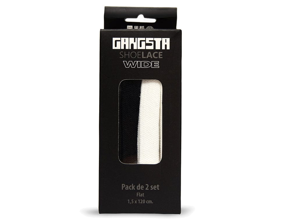 Cordones Gangsta SL Wide black-white