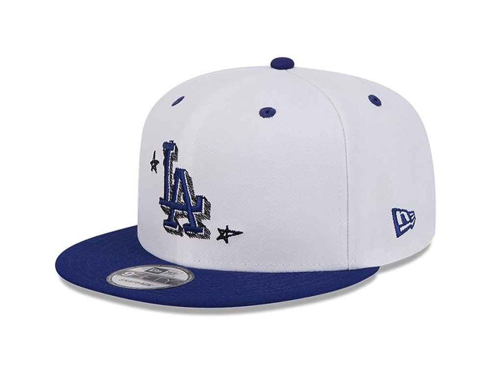 Jockey New Era 950 Los Angeles Dodgers MLB Official Doodles Unisex Blanco