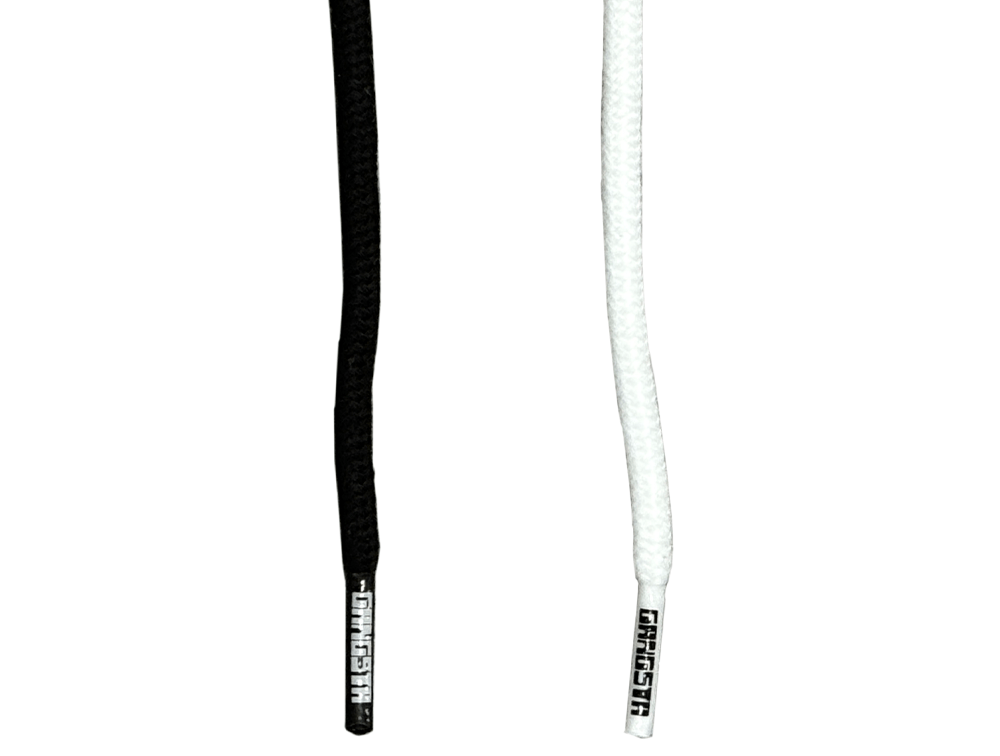 Cordones Gangsta Sl Round 2 Unisex Negro-Blanco